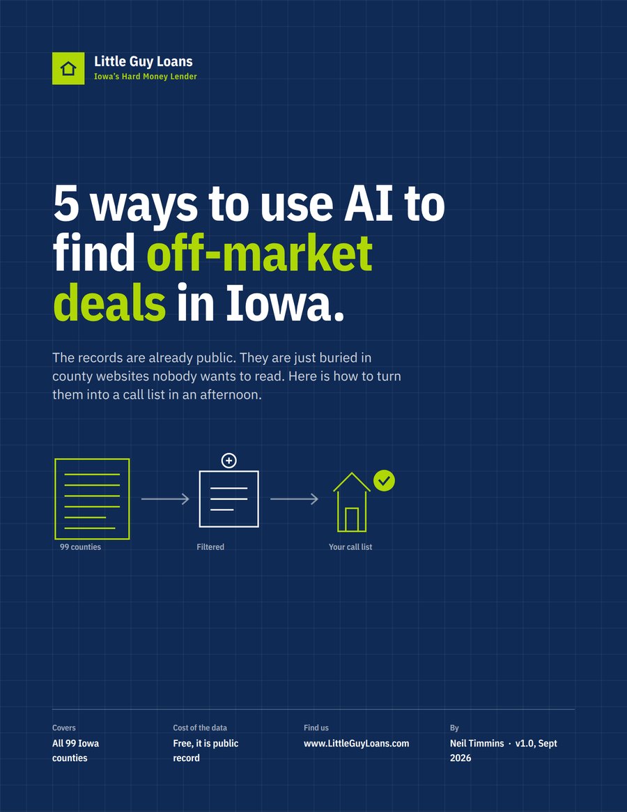 5 Ways to Use AI to Find Off-Market Deals in Iowa